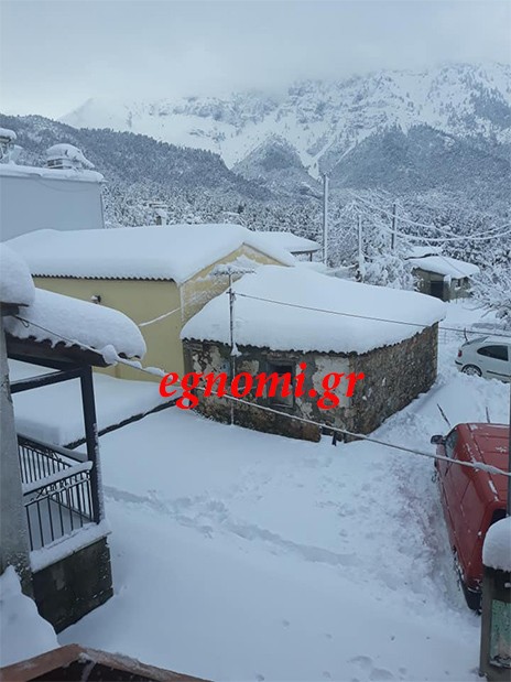 ΕΥΒΟΙΑ - ΧΙΟΝΙΑΣ 2019: Θάφτηκε στο χιόνι η Βλαχιά