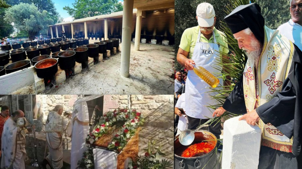 ΟΞΥΛΙΘΟΣ ΚΥΜΗΣ: Το στιφάδο της Παναγίας αποτελεί ένα από τα πιο ισχυρά έθιμα της Εύβοιας