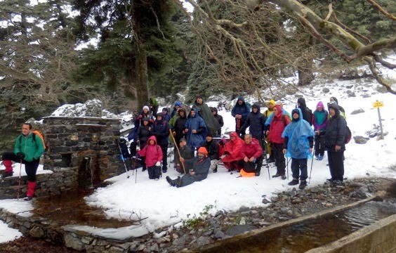Εξόρμηση στο χιονισμένο φαράγγι της Αγάλης