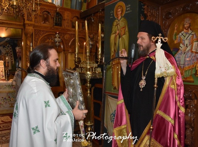 ΡΟΒΙΕΣ: Ο Επίσκοπος Σαλώνων στο μοναστήρι του Οσίου Δαυίδ
