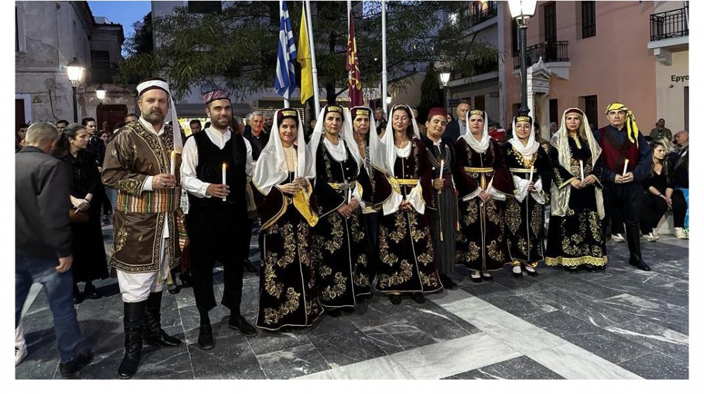 ΧΑΛΚΙΔΑ: Παρόντες οι Καππαδόκες στην περιφορά του Επιταφίου του Αγίου Δημητρίου