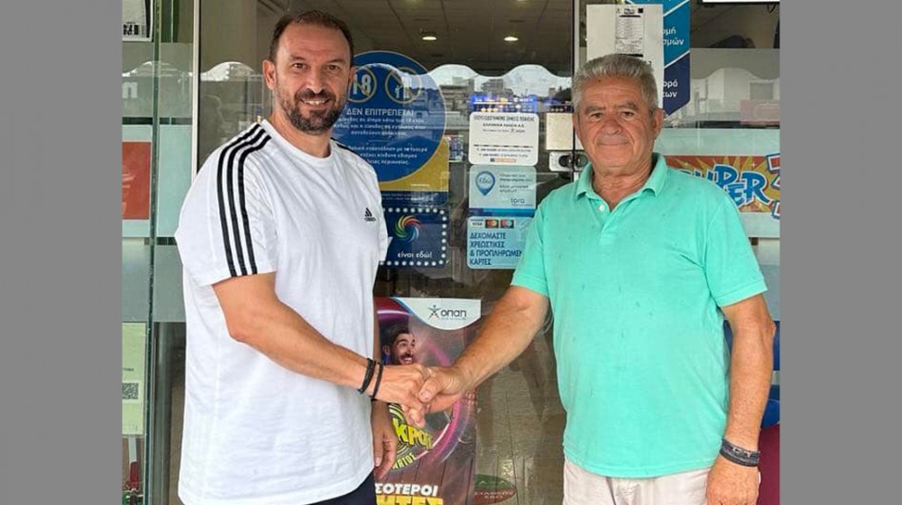 ΑΠΣ ΣΤΑΥΡΟΥ: Ο πρόεδρος Κώστας Γκίκας ήρθε στη Χαλκίδα και σφράγισε τη συμφωνία με τον Κώστα Καλλιμάνη