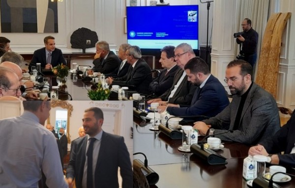 Ο Φάνης Σπανός συναντήθηκε με τον πρωθυπουργό στο Μέγαρο Μαξίμου