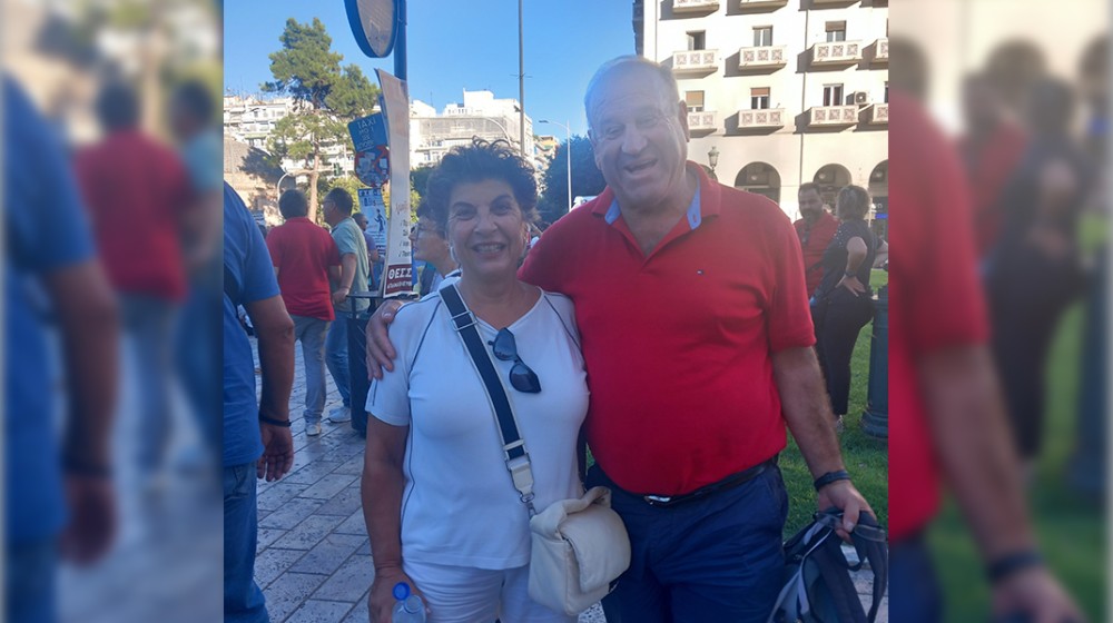 Ο Γιώργος Θαλασσινός στη ΔΕΘ με την Κυριακή Μάλαμα