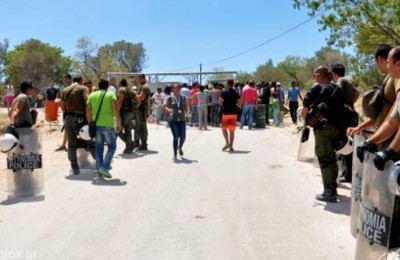 Αιματηρό επεισόδιο στο hot spot στα Οινόφυτα