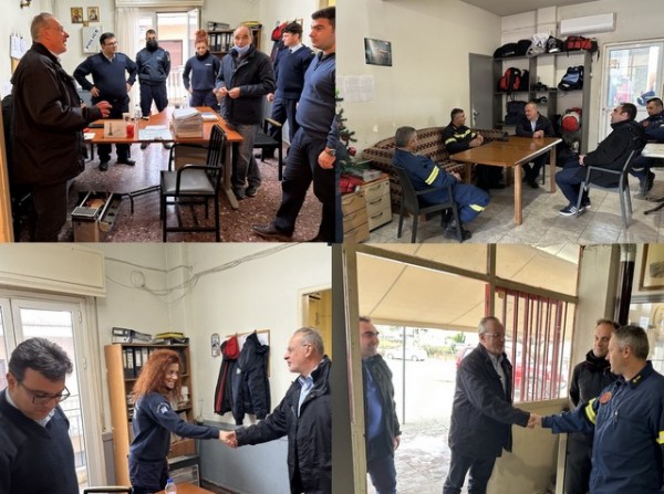 ΙΣΤΙΑΙΑ: Στο Αστυνομικό Τμήμα και στην Πυροσβεστική Υπηρεσία ο Θανάσης Ζεμπίλης