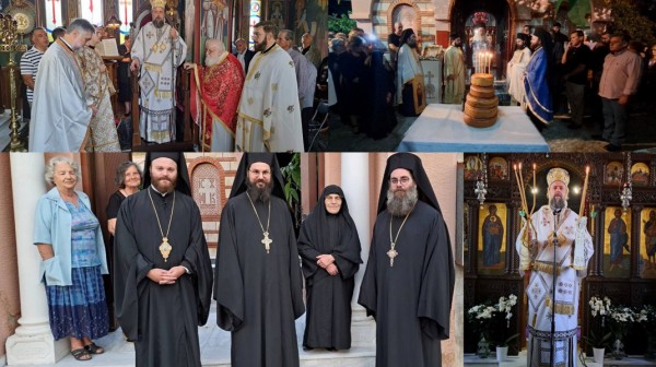 ΨΑΧΝΑ: Με λαμπρότητα και δύο Αρχιερείς πανηγύρισε η Μονή της Παναγίας  Γοργοεπηκόου (φωτό)