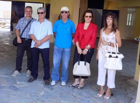 Παρών και ο Μανωλόπουλος στον αγιασμό του 1ου Λυκείου
