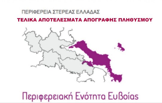 ΕΥΒΟΙΑ: Αυτά είναι τα τελικά αποτελέσματα της τελευταίας απογραφής - Τι πληθυσμό έχει κάθε πόλη και χωριό του νομού