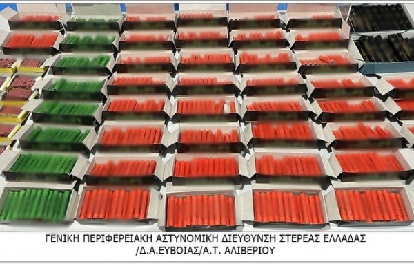 ΝΟΤΙΑ ΕΥΒΟΙΑ: Συνελήφθη καταστηματάρχης γιατί πουλούσε δυναμιτάκια (φωτό)