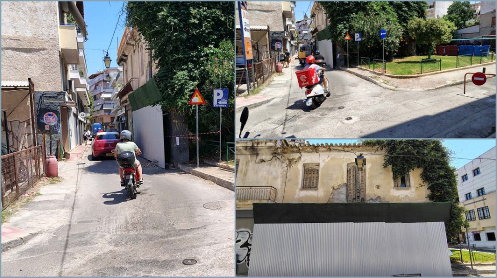 ΧΑΛΚΙΔΑ: Άνοιξε ξανά η οδός Βύρωνος - Παραμένουν οι ανησυχίες για το εγκαταλελειμμένο κτίριο