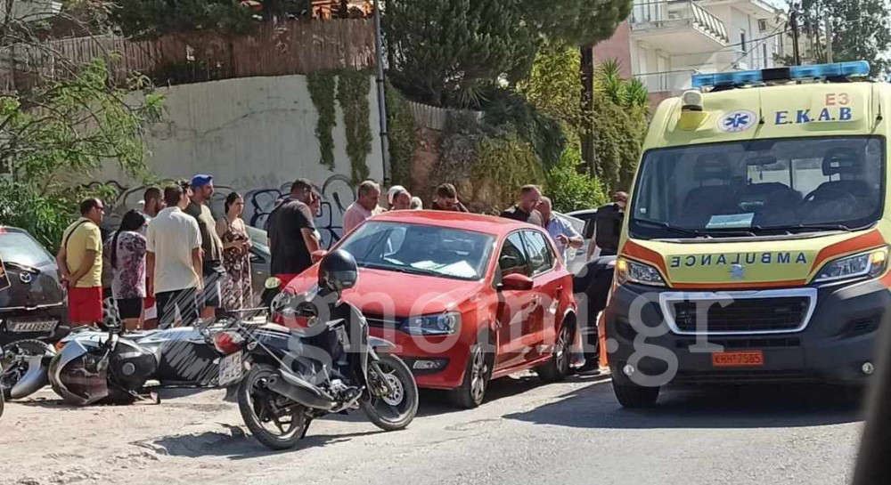 ΧΑΛΚΙΔΑ: Τροχαίο ατύχημα με τραυματία μοτοσικλετιστή το πρωί της Τρίτης  (φωτό)
