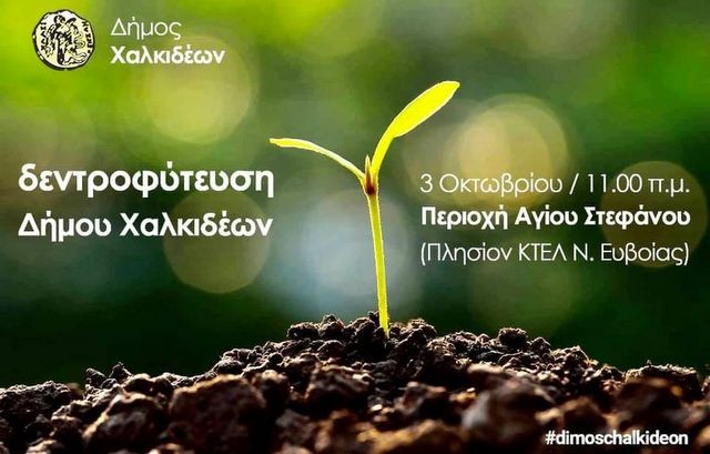 ΧΑΛΚΙΔΑ: Φυτεύουν δένδρα στο Άγιο Στέφανο την Κυριακή