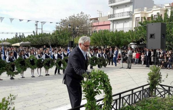 Στην Κάρυστο για την εθνική επέτειο ο βουλευτής Γιώργος Ακριώτης