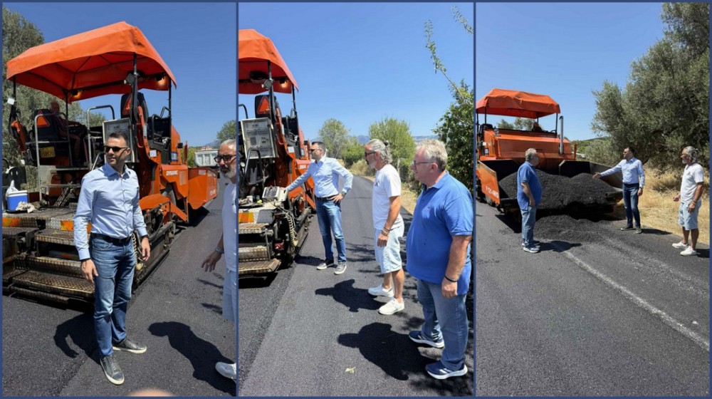 Ασφαλτόστρωση σε δρόμους της Καμαρίτσας από τον Δήμο Διρφύων - Μεσσαπίων