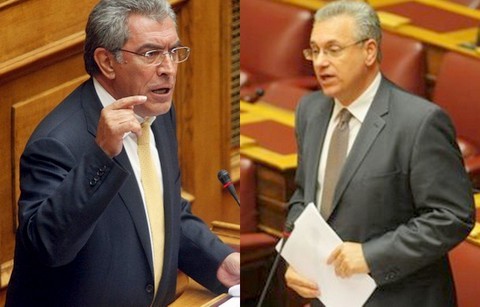Χοντρό βρισίδι μεταξύ Μαρκόπουλου και Καπερνάρου μέσα στη Βουλή