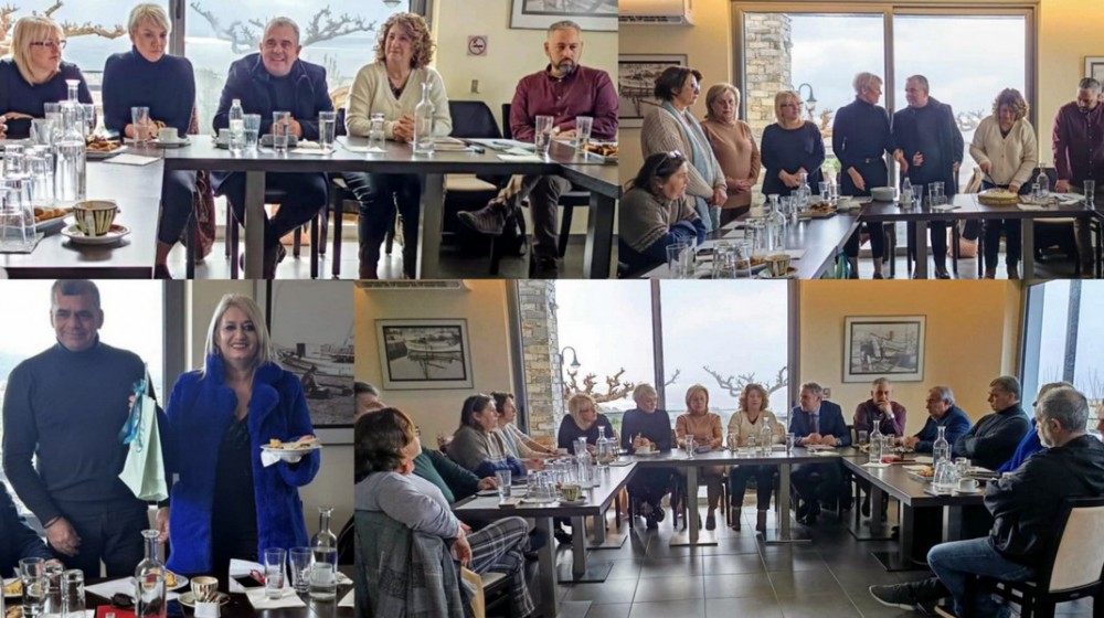 ΚΑΡΥΣΤΟΣ: Η Μαρία Τσακού τυχερή στην κοπή της πίτας της Ομοσπονδίας Εμπορίου και Επιχειρηματικότητας Εύβοιας