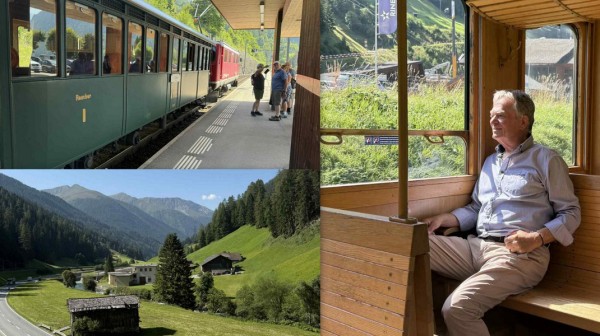 Ταξίδι με τρένο άλλης εποχής στην Ελβετία για τον πρώην αντιδήμαρχο Δημήτρη Παπαποστόλου