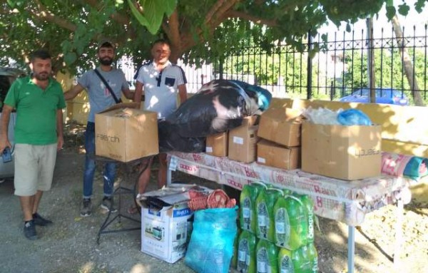 Τα Σωματεία εργαζόμενων παρέδωσαν την δεύτερη δόση της βοήθειας στους πυρόπληκτους