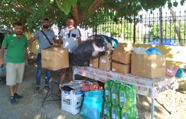 Τα Σωματεία εργαζόμενων παρέδωσαν την δεύτερη δόση της βοήθειας στους πυρόπληκτους