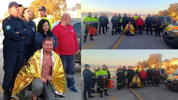 Άσκηση διάσωσης ναυαγού από το Λιμεναρχείο Ερέτριας