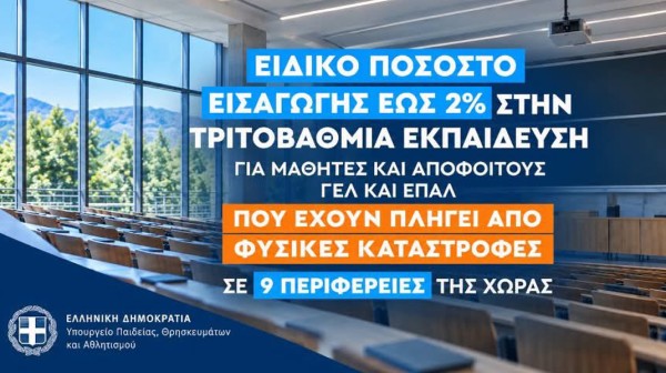 Ειδική ρύθμιση για τους υποψηφίους της Χαλκίδας στις Πανελλαδικές Εξετάσεις